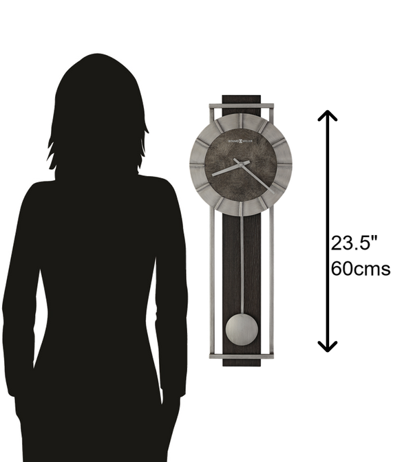 Hekman Furniture 625692 Oscar Wall Clock - Contemporary Black And Silver Design For Modern Home Decor And Style  Oscar Wall Clock 625692