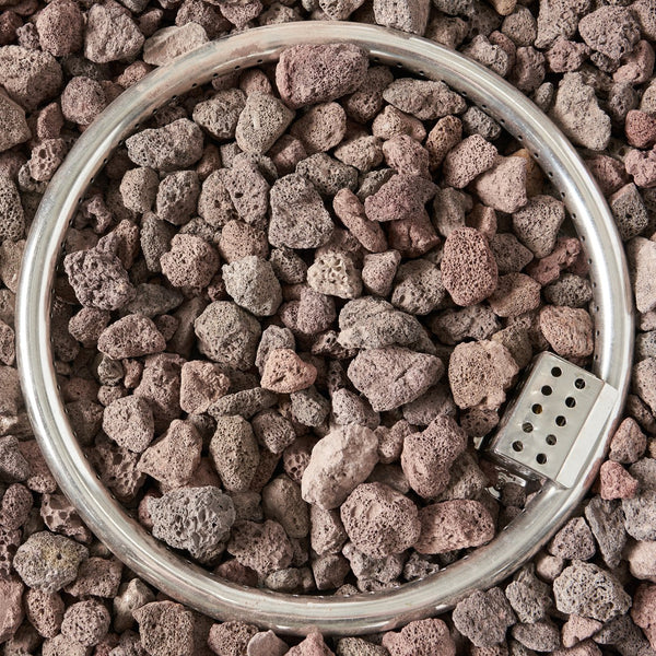 English Elm 32" Round Propane Fire Pit 40000 Btu Powder Coated Iron Outdoor Patio Centerpiece 67759.00DGRY-40K