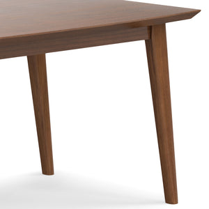English Elm Draper Mid-Century Modern Walnut Dining Table - Handcrafted, Seats 6, Versatile For Any Space B136P158597