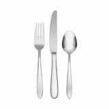 Oneida Mooncrest 18/0 Stainless Steel 12-Piece Flatware Set, Mirror Finish & Dishwasher Safe