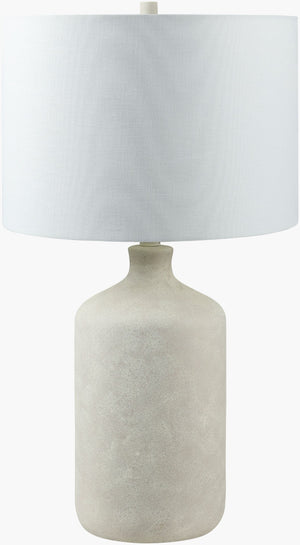 Livabliss Vezelay Ceramic Table Lamp with Linen Shade Warm Ambient Glow for Bedside Decor VZL-001
