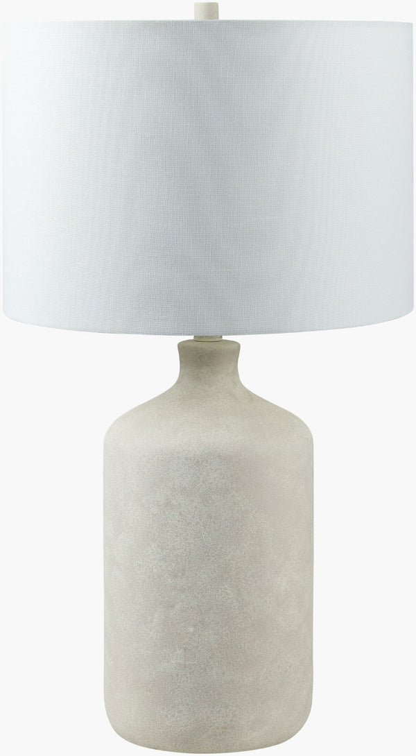 Livabliss Vezelay Ceramic Table Lamp with Linen Shade Warm Ambient Glow for Bedside Decor VZL-001