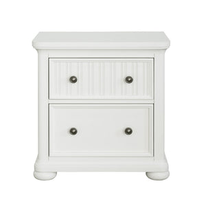 Samuel Lawrence Furniture Savannah 2-Drawer Nightstand with USB - White Finish S920-445 S920-445-SAMUEL-LAWRENCE