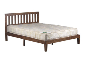 Porter Designs Porter Dusk Queen Bed In Solid Acacia Wood - Elegant Walnut Finish For Timeless Bedroom Style Brown Wood 04-108-14-8624