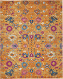 PSN01 Passion Bohemian Indoor Rug - Stunning Floral Design in Vibrant Sunburst Color for Home Décor