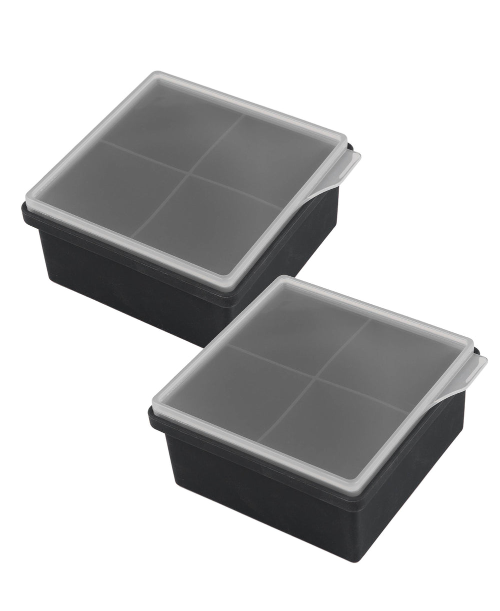 Lenox Cambridge 4-Cube Silicone Ice Mold, Set of 2 NO COLOR METAL EHGBK19CB1DS
