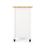 Christopher Knight Home® - Noble House - Westcliffe Contemporary Kitchen Cart with Wheels