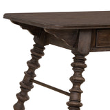 Revival Row Writing Desk Brown with Chimney Smoke Finish P348550 Pulaski Furniture