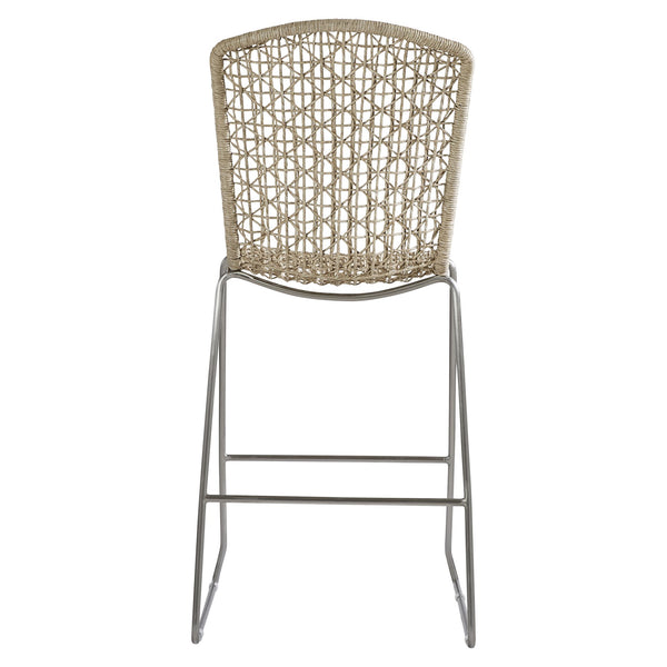 Bernhardt Bernhardt Carmel All-Weather Bar Stool — Hazelnut Twisted Abaca Wicker On Powder-Coated 304 Steel X03584