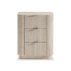 Bernhardt Bernhardt Lucerne Wire-brushed Oak Bedside Chest with Usb Charging and Soft-close Drawers 23.5" W x 19.75" D x 29" H 393229
