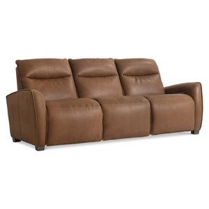 Bernhardt Bernhardt Sorrento Leather Power Motion Sofa With Usb, Plush Seating, Tufted Modern Design 387RLO