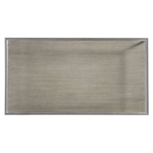 Bernhardt Bernhardt Cornelia Nebbia Glass Cocktail Table With Brushed Stainless Frame And Slim Tapered Legs 331021