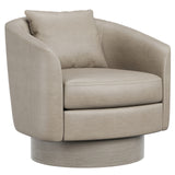 Camino Leather Swivel Chair (Made to Order)