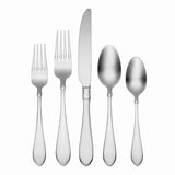 Oneida Satin Vertex 20-Piece Flatware Set - Soft Satin Finish, Stainless Steel