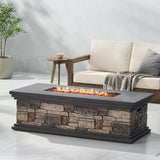 Christopher Knight Home® Rectangle Mgo Fire Pit - 50 000 Btu