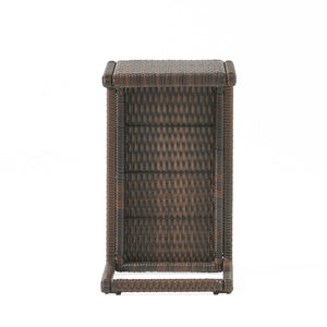 English Elm Christopher Knight Home® - BUCHAREST End Table — Weather-Resistant PE Rattan Side Table in Mixed Brown, U-Shaped Space-Saver (90) 57663.00