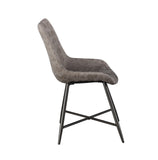 Steve Silver Ramona Brown Leatherette Side Chair, Set of 2 RM440SB