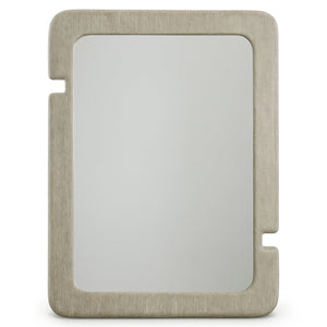 Bernhardt Bernhardt Arcadia Mirror — 36"X48" Clay-Finish Rustic Modern Wall Mirror With Notched Accents, Versatile Mounting 334336