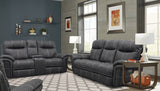 Parker House Mason - Charcoal Power Reclining Sofa And Loveseat Grey 100% Polyester (W) Mma-32ph-cha