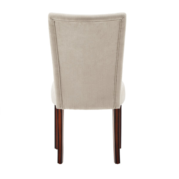 Homelegance By Top-Line Harmonn Chenille Parsons Dining Chairs (Set of 2) Espresso Rubberwood