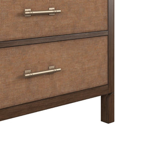A.R.T. Furniture Verge Seven-Drawer Woven Dresser: Elegant Dark Wood Storage with Modern Design for Any Bedroom Style 337131-1960