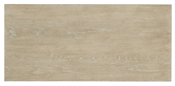 Hooker Furniture Cascade File Cabinet With Terrain Oak Veneer, Champagne Tab Pulls, Locking File Drawer & Soft-Close Doors 6120-10416-80