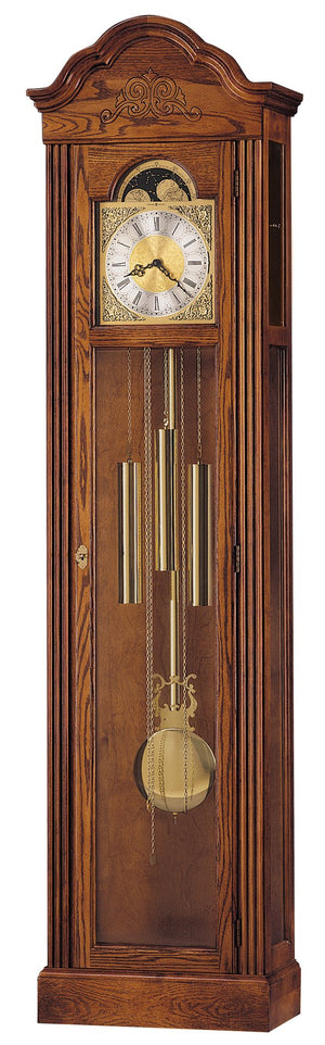 Hekman Furniture 610519 Ashley Grandfather Clock - Elegant Oak Design, Westminster Chime, Moon Phase, And Security Lock Yorkshire Oak Ashley Grandfather Clock 610519