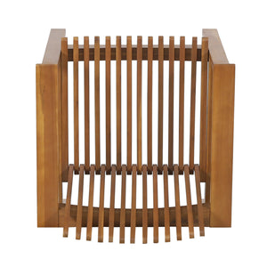 English Elm Outdoor Acacia Slatted Club Chairs Set of 2 Teak Finish Patio Lounge Seating 71921.00WTC