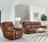 Parker House Jameson - Hickory Power Reclining Zero Gravity Sofa And Recliner Dark Brown 100% Leather ,Leather Match Mjam-31phz-hkry