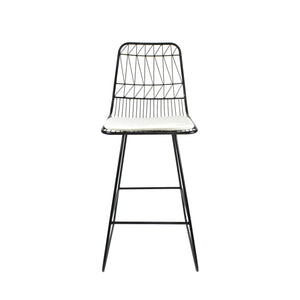 English Elm Christopher Knight Home® - Niez Counter Stools - Stylish Pair Of Durable Iron Frame Seating With Cushions For Indoor & Outdoor Use 63918.00BLKIVY
