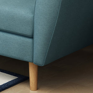 English Elm Christopher Knight Home® - Sunnydale Mid-Century 71.3" Flared Arm Sofa in Blue Fabric with Tufted Button Back & Rubberwood Legs 60849.00BLU