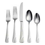 Oneida River 20-Piece Stainless Steel Flatware Set, Satin Finish, Service for 4