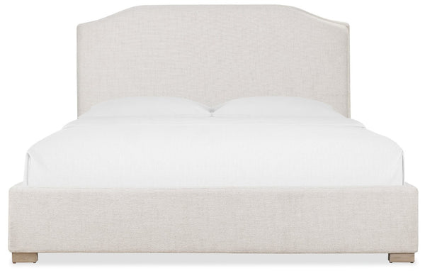 Hooker Furniture Driftwood Queen Bed With Upholstered Headboard, Buckboard Finish, Rustic Oak Tones And Sturdy Support 101.50 L x 83.00W x 62.00H 6820-90960-81