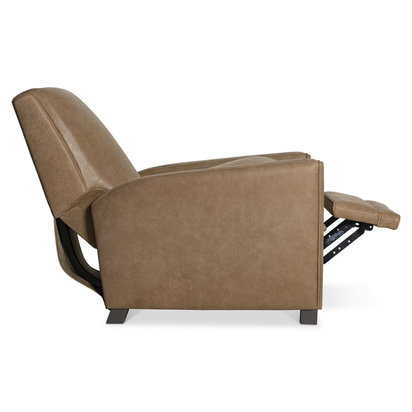 Bernhardt Bernhardt Bastille Push Back Leather Recliner Tailored Welt Trim Transitional Lounge 103RLMO