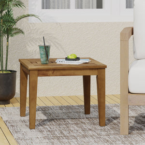 English Elm Christopher Knight Home® - Hampton Acacia Wood Side Table for Outdoor Use, Low-Profile 20" Square Top, Durable 300lb Capacity Natural 61350.00