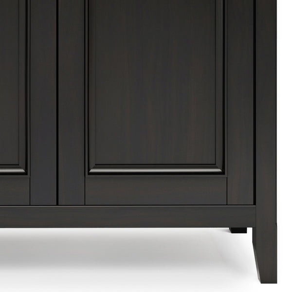 English Elm Amherst 66" Solid Wood Storage Cabinet In Hickory Brown - Stylish Buffet With Adjustable Shelves B136P158352