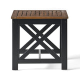 Christopher Knight Home® - Noble House - Crystal Beach Outdoor Farmhouse Acacia Wood End Table