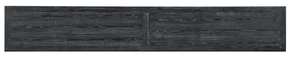 Hooker Furniture Melange Rustic Pine Console Table With Dark Charcoal Distressed Finish — Vintage Urban Statement 628-85150-95