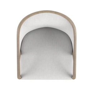 A.R.T. Furniture Finn Woven Dining Chair – Mid-century Modern Comfort In Tawny Finish With Raffia Accent Details Light Brown, Beige Parawood Solids,Elm Veneer,Raffia,Foam,Fiber,Fabric 313206-2803