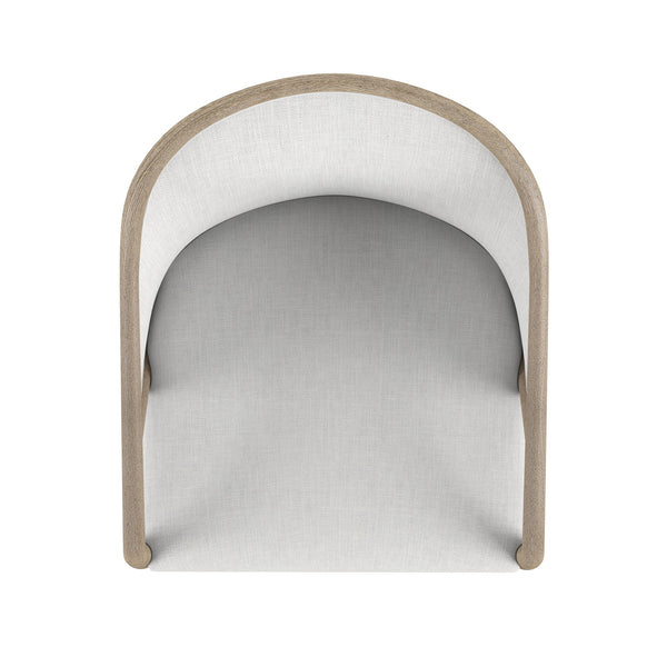 A.R.T. Furniture Finn Woven Dining Chair – Mid-century Modern Comfort In Tawny Finish With Raffia Accent Details Light Brown, Beige Parawood Solids,Elm Veneer,Raffia,Foam,Fiber,Fabric 313206-2803