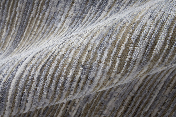 Feizy Rugs Laina Low-pile Distressed Area Rug - Versatile, Easy-care Design For Modern And Rustic Spaces Taupe,Silver,Tan Polyester,Polypropylene Lai39gafbge000j00