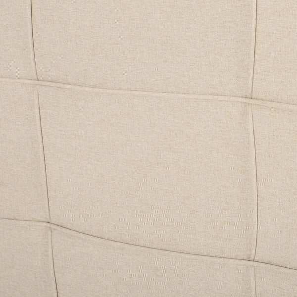 English Elm Christopher Knight Home® - Queen Tufted Linen Headboard with Piped Edges, Adjustable Height 48.5–53", Modern Waffle Stitch Plush Beige 66868.00