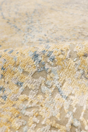 Pasargad Home Modern Hand-knotted Area Rug – Elegant Abstract Design In Premium Viscose Silk & Wool   Pa-9 10x14