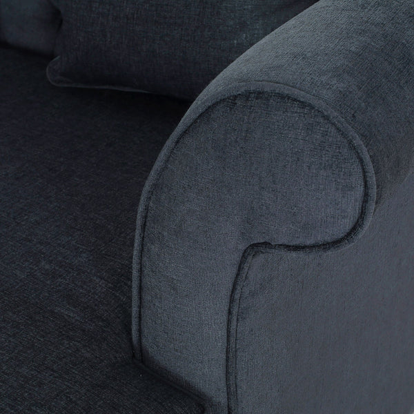 English Elm Christopher Knight Home® - Loveseat Double Chaise Lounge - Luxurious Charcoal Upholstered Seating With Accent Pillows & Style 68104.00AFCHAR_68104.00BFCHAR