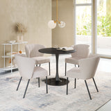 Aimee Dining Chair - Set of 2 Beige 109678 Zuo Modern