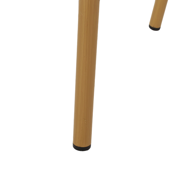 English Elm Outdoor Woven Rattan Bistro Chair Set of 2 with Aluminum Frame Bamboo Print Finish 69958.00RT
