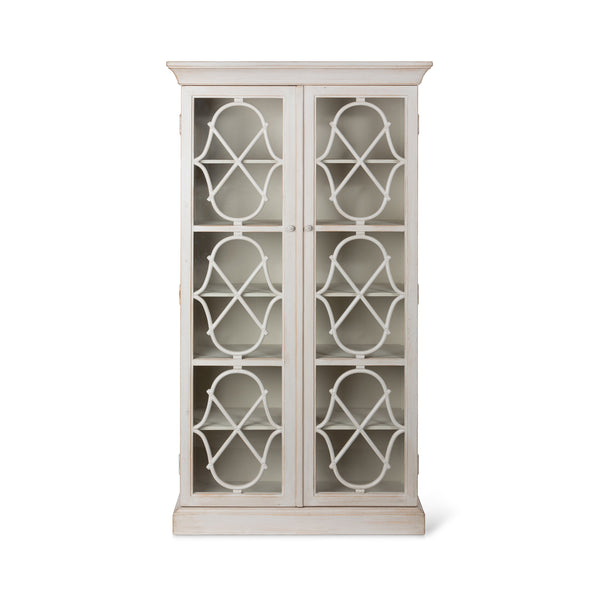 Park Hill Adeline Wood Cabinet with Glass Doors EFC20134