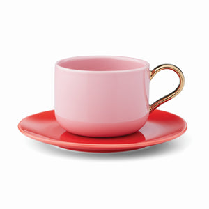 Lenox Kate Spade Make It Pop Cup & Saucer Set Pink, PINK PORCELAIN 894617