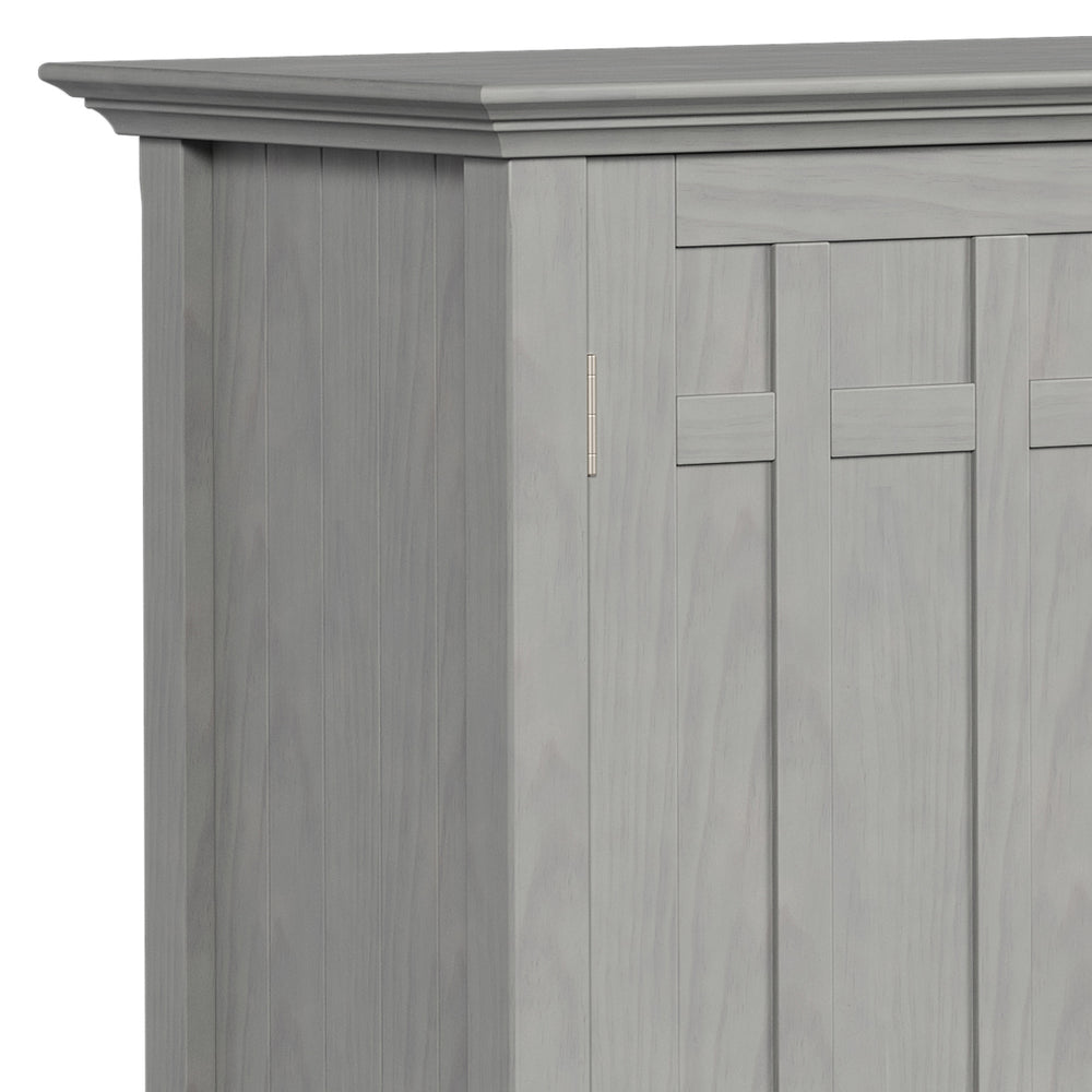 English Elm Bedford - Handcrafted Buffet & Wine Rack In Fog Grey - Elegant Storage For Dining & Living Spaces B136P158484
