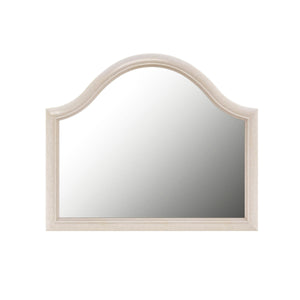 A.R.T. Furniture Starlite Ivory Arched Mirror - Glamorous Design In Parrawood & Primavera Veneer For Elegant Spaces White Parrawood Solids,Primavera Veneer 416120-3146